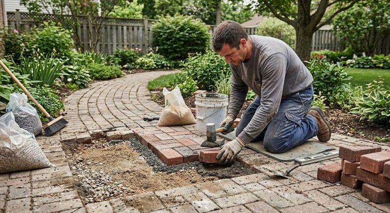 Brick Driveway Repair in Loveland, CO
