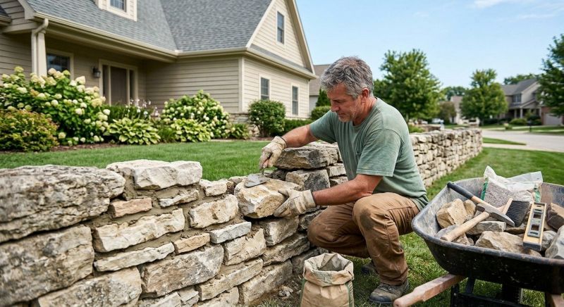 Brick Fence Repair in Loveland, CO