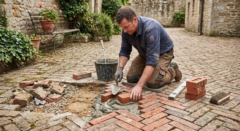 Brick Flatwork Repair in Timnath, CO