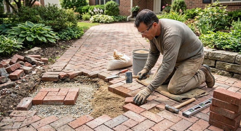 Brick Hardscape Repair in Loveland, CO