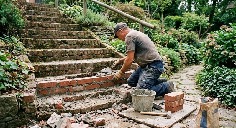Brick Stairs Repair in Evans, CO