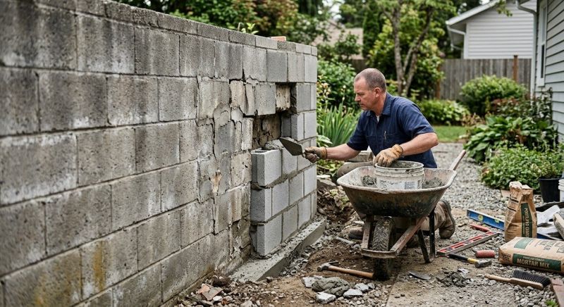 Cinder Block Repair in Loveland, CO