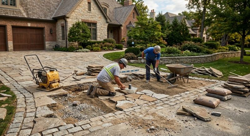 Stone Driveway Repair in Loveland, CO