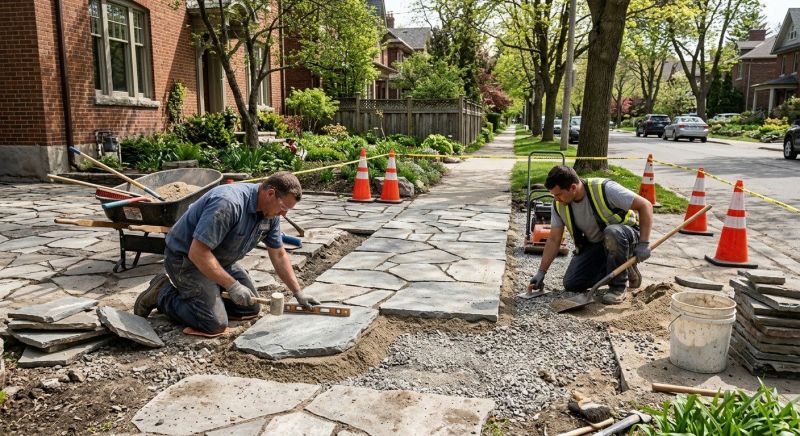 Stone Walkway Repair in Loveland, CO
