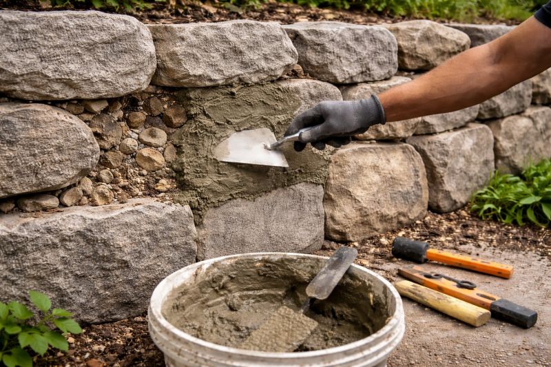 Stone Wall Repair in Boulder County, CO