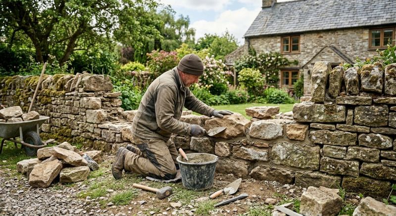 Stone Wall Repair in Evans, CO