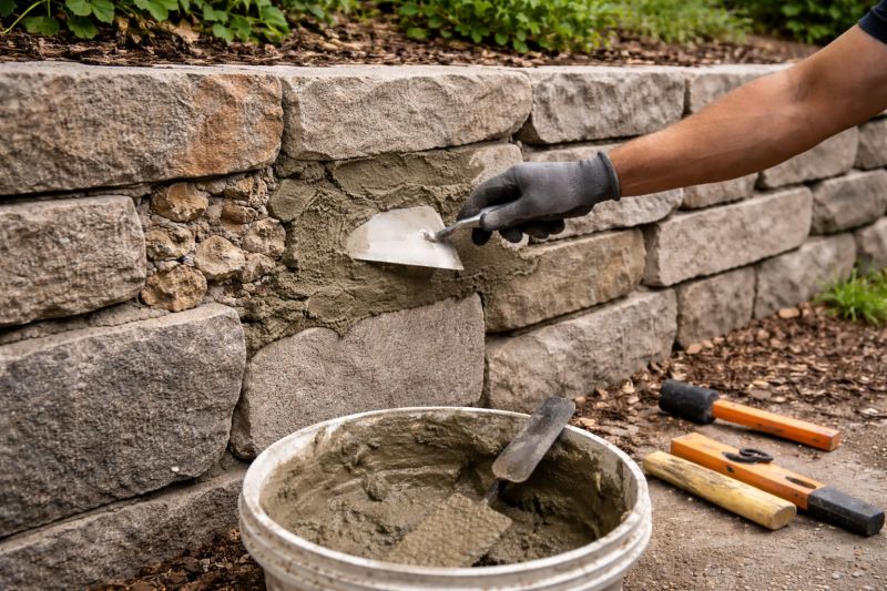 Stone Wall Repair in Firestone, CO